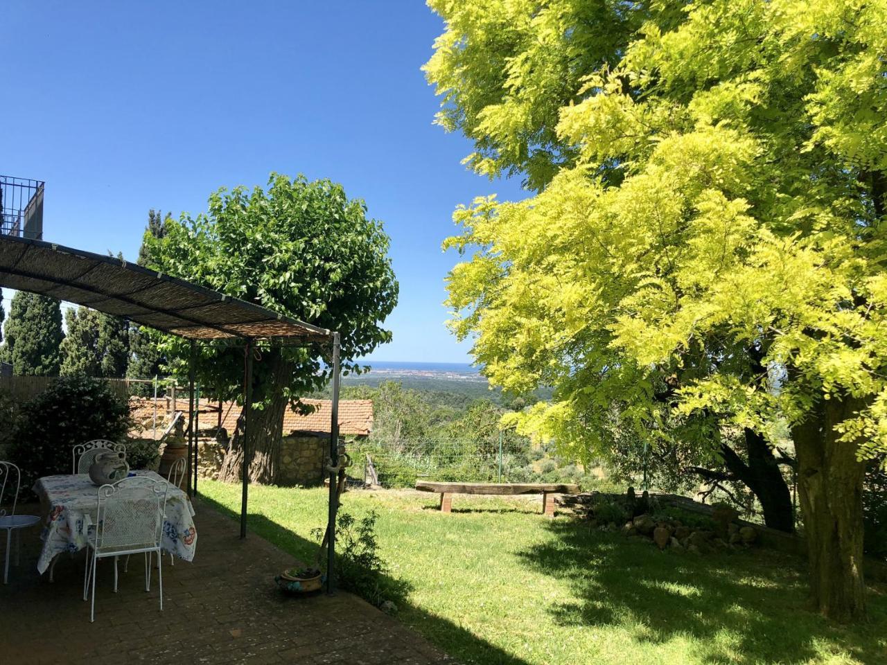 Haus Malerin - Meerblick, Umzaeunter Garten By Toscanatour Guardistallo Εξωτερικό φωτογραφία