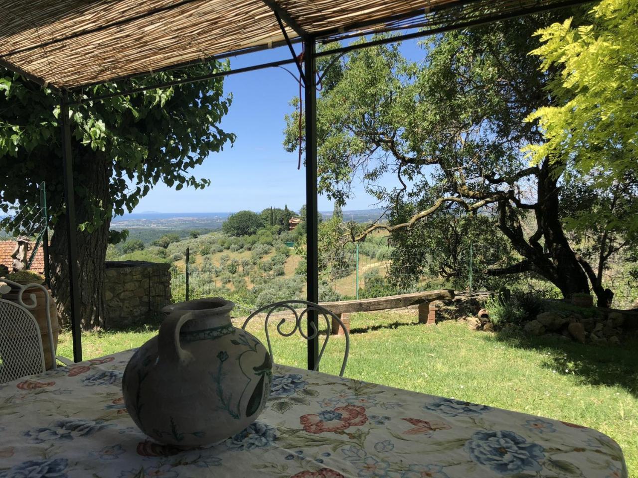 Haus Malerin - Meerblick, Umzaeunter Garten By Toscanatour Guardistallo Εξωτερικό φωτογραφία